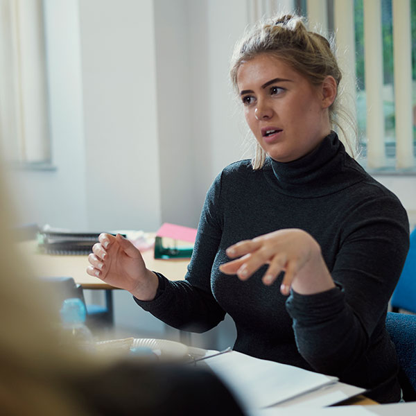 Uwe handing in coursework picture