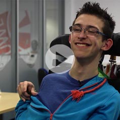 Nathan wanted to gain the knowledge to expand his own business. He is achieving his ambitions despite having cerebral palsy.