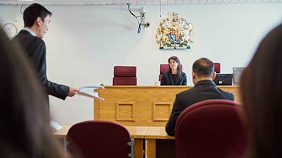 A mock law court at UWE Bristol A mock law court at UWE Bristol