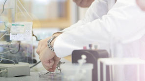 A test taking place in a laboratory