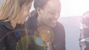 Students enjoying working together Students enjoying working together