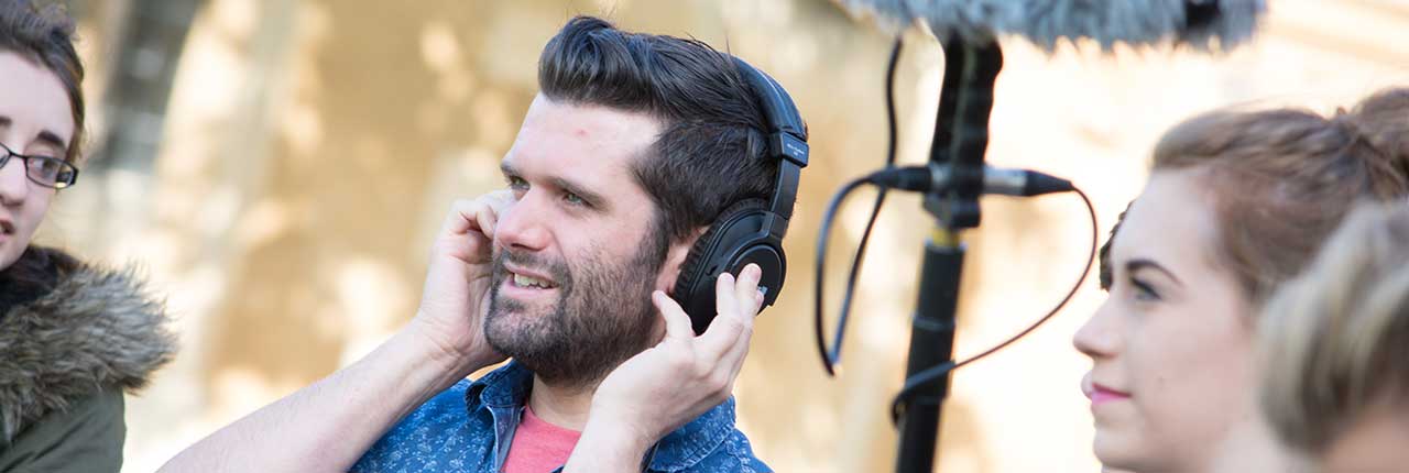 Students working on site at Ashton Court