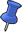Blue pin