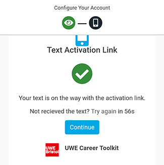 UWE Career Toolkit screen