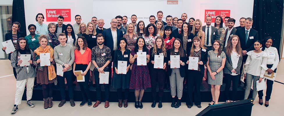 Celebrating UWE Bristol Talent 2019 group shot Celebrating UWE Bristol Talent 2019 group shot