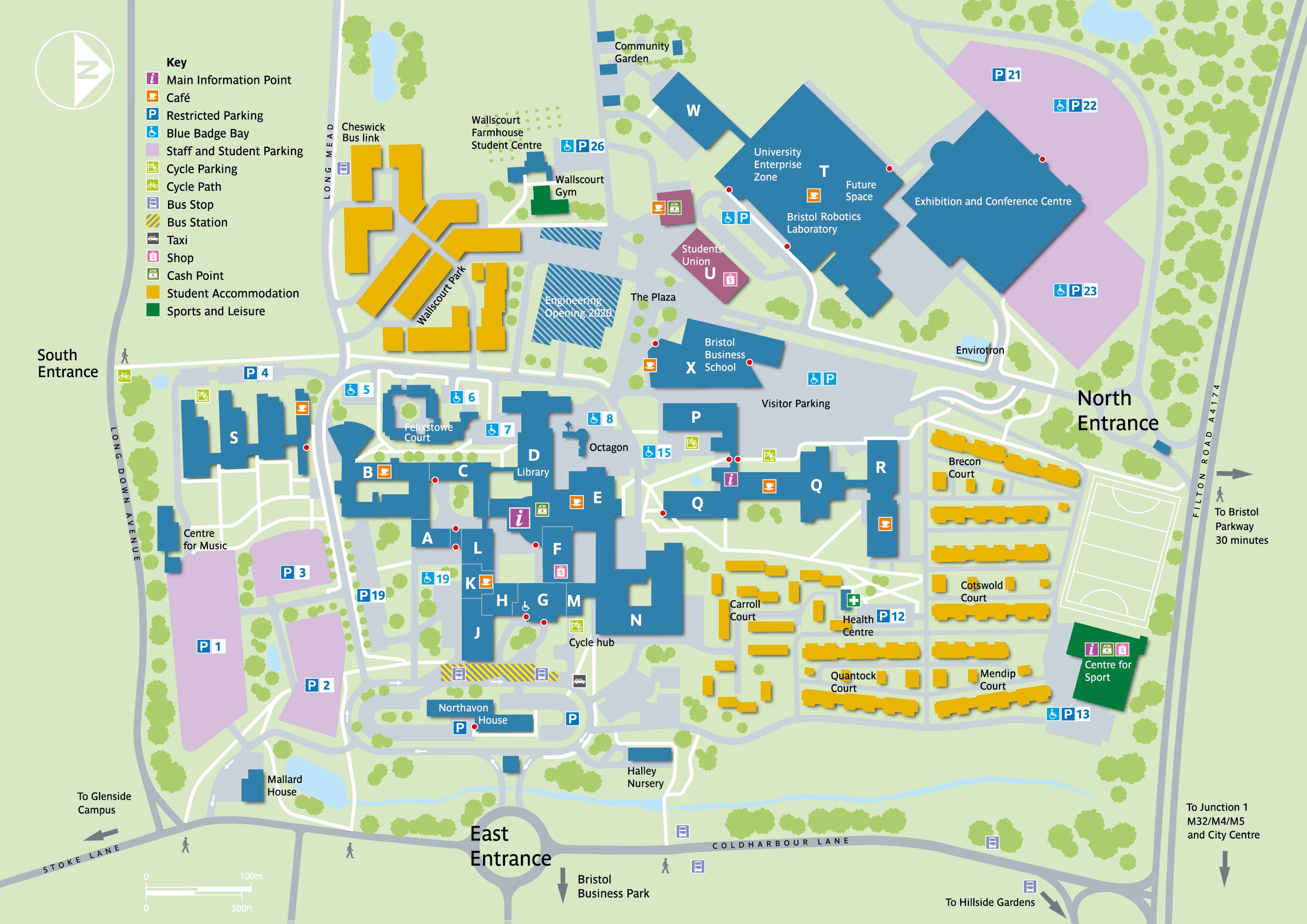 Bristol University Campus Map